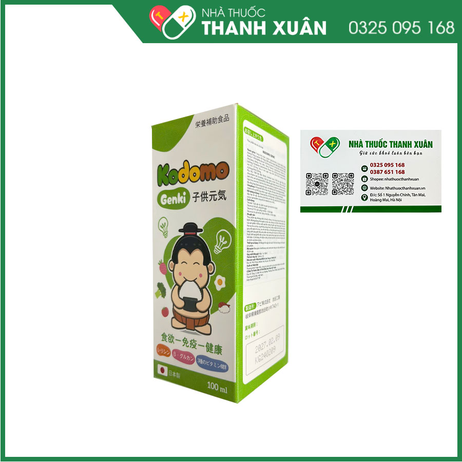 Kodomo Genki - Hỗ trợ bé ăn ngon và tăng cường sức đề kháng